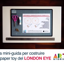 La mini guida per costruire il paper toy del London Eye di Art Stories Città